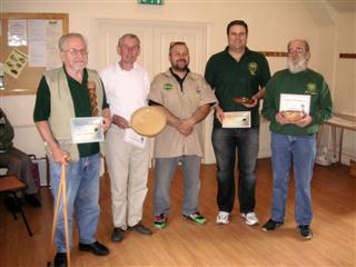 This months certificate winners with Mark Hanbury